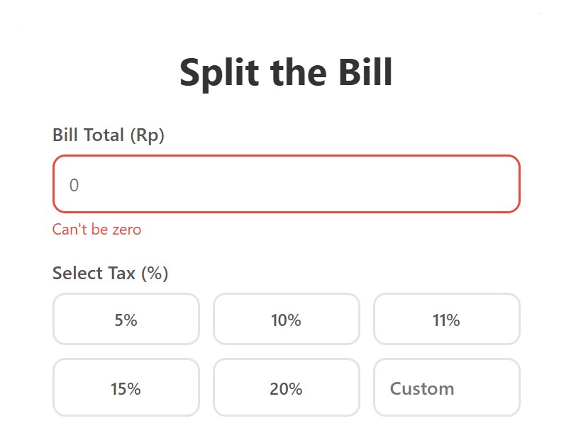 Split the Bill